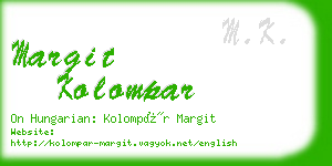 margit kolompar business card